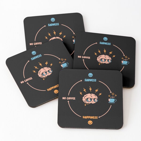 Item preview, Sad Coffee Happy by Tobe Fonseca designed and sold by Tobe Fonseca®.