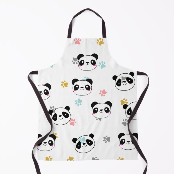 Item preview, Cute Kawaii Panda Pattern – Pastel Paw Prints – Adorable Bear Faces designed and sold by KantaponEarth.