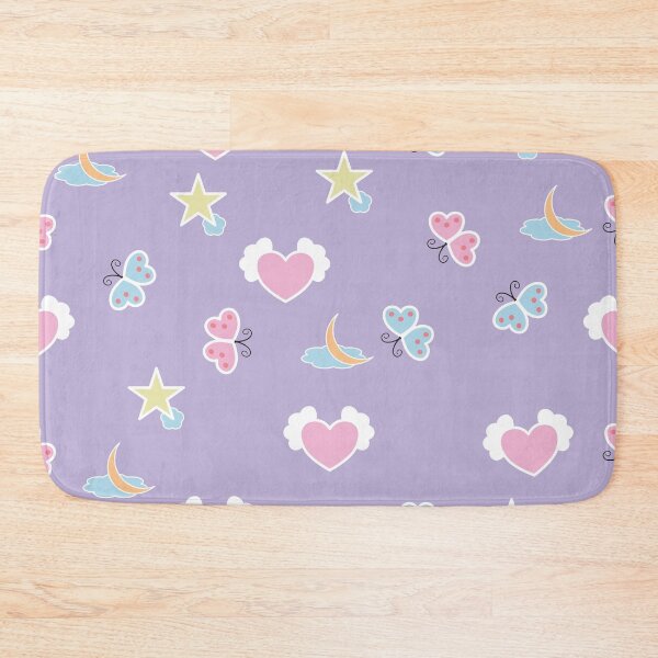 Item preview, seamless pattern with hearts butterflies, moons, stars, clouds. designed and sold by Wunnipaogtun.