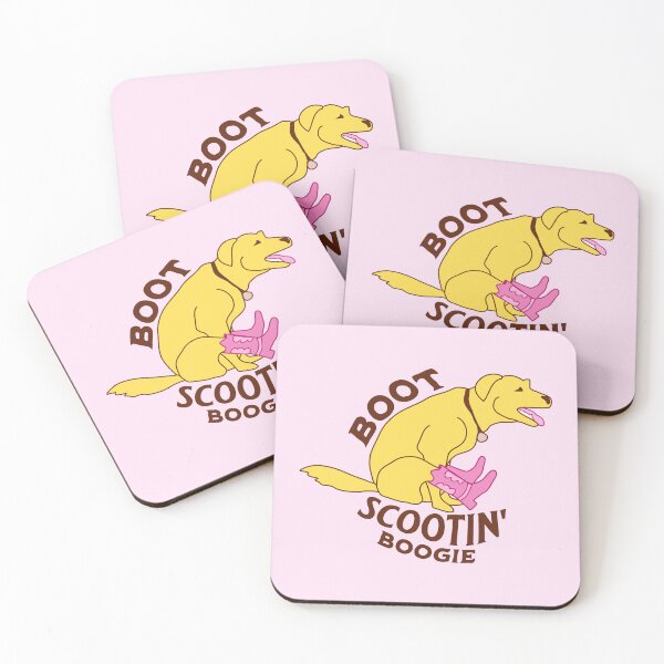 Item preview, Pink Boot Scootin' Boogie Dog designed and sold by BlueSkyTheory.