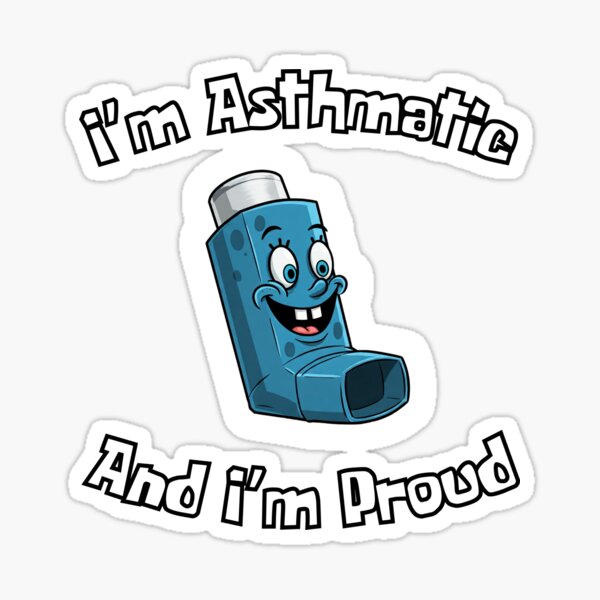 Item preview, Spongebob Inspired Asthma Pump - I'm Asthmatic and I'm Proud designed and sold by Wheezy Kid.