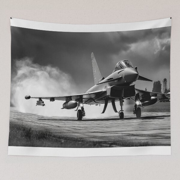 Item preview, Eurofighter Typhoon Black and White designed and sold by Skyframe Aviation.