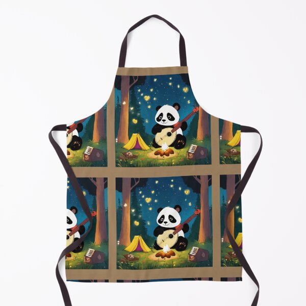 Item preview,  A small panda sitting on top of the planet earth on a sunny day, playing a guitar. designed and sold by Shahid1234.