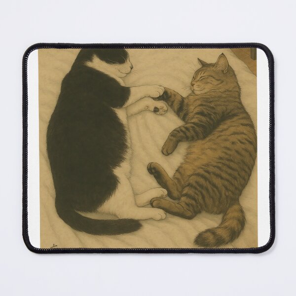Item preview, Paws Together, Dreams Aligned – A Peaceful Cat Slumber designed and sold by Zen Cat Studio.