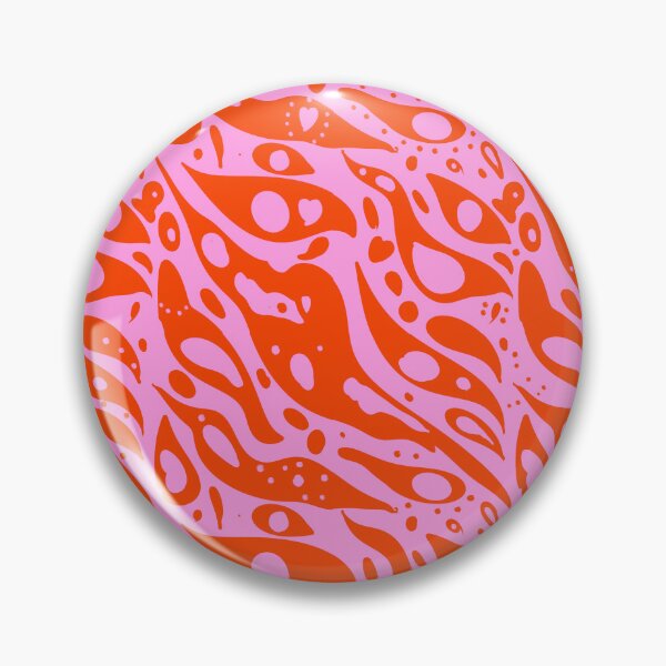 Item preview, Pink and Orange girly aesthetic colorful print designed and sold by marlenaki.