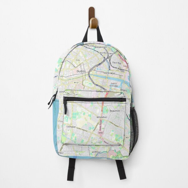Item preview, Dublin City Map – Modern Travel Art Print designed and sold by SteadyRolling.