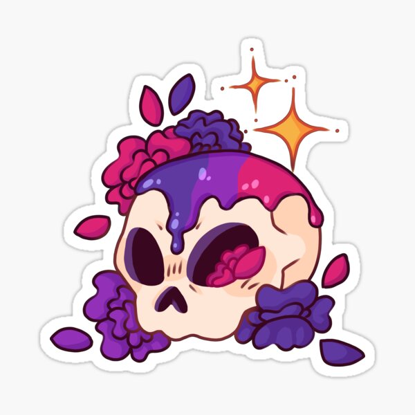 Item preview, Flower Skull Bisexual designed and sold by Nashi._.Murko.