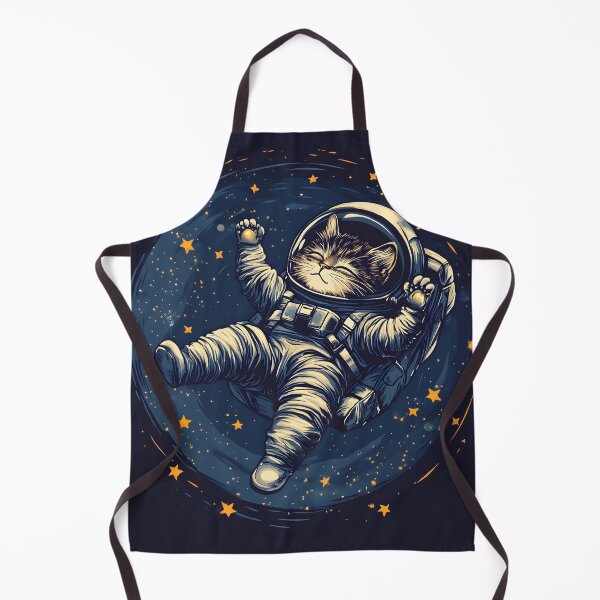 Item preview, Space Cat Astronaut - Cosmic Kitten Floating Among Stars Illustration designed and sold by Kollibri.