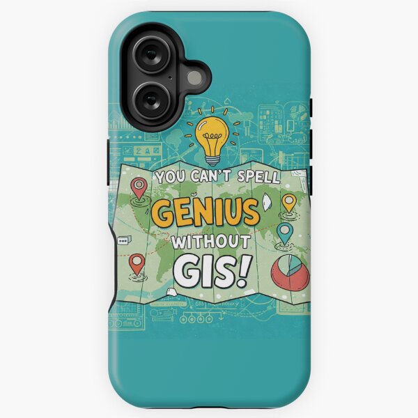 Item preview, You Can't Spell Genius Without GIS! designed and sold by SoilSwag.