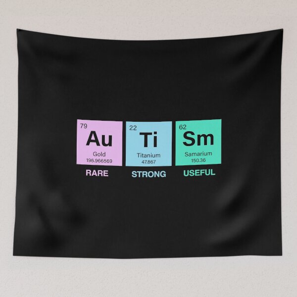 Item preview, Celebrate Autism with Periodic Elements Neurodiverse  designed and sold by w1ckerman.