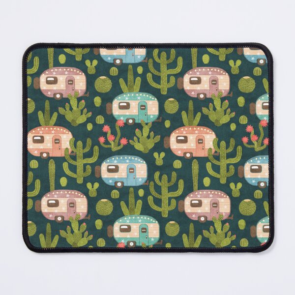 Item preview, Arizona Travel Campers RetroTrailers in Cacti Night Desert Pattern designed and sold by artgeige.