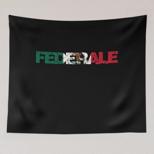 Item preview, Federale Mexican Flag Cracked Letters  designed and sold by tronictees.