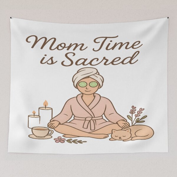 Item preview, Mom Time is Sacred – Funny Mother’s Day designed and sold by Rajasekar.