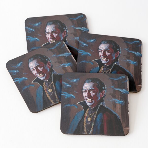 Item preview,  Evil Vampire Dracula Haunted House Creepy Portrait all art Halloween designed and sold by Vintage Designs +.