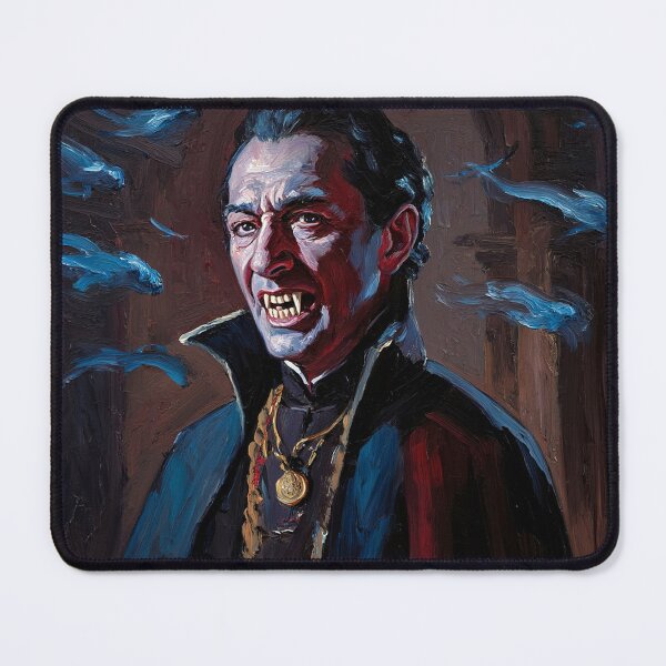 Item preview, Evil Vampire Dracula Haunted House Creepy Portrait all art Halloween designed and sold by Vintage Designs +.