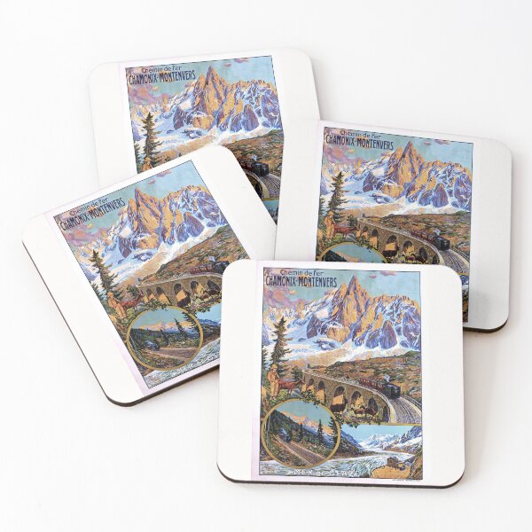 Item preview, Vintage ChamonixTravel poster designed and sold by stevepaint.
