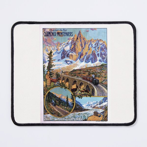 Item preview, Vintage ChamonixTravel poster designed and sold by stevepaint.
