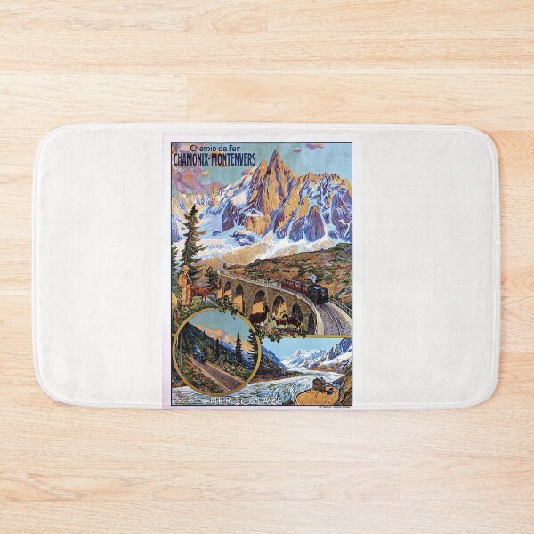 Item preview, Vintage ChamonixTravel poster designed and sold by stevepaint.
