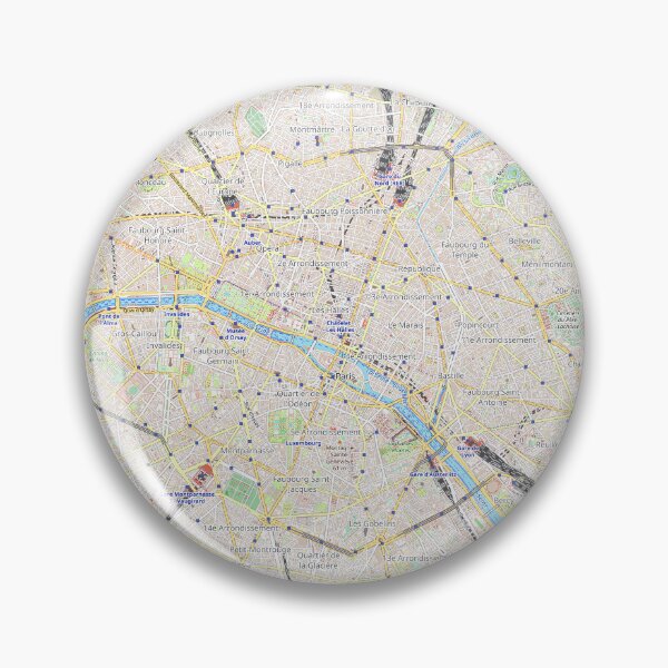 Item preview, Paris City Map – Vintage Style Urban Poster designed and sold by SteadyRolling.