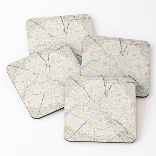Item preview, Paris City Map – Vintage Style Urban Poster designed and sold by SteadyRolling.