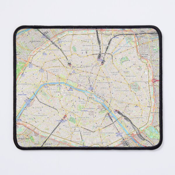 Item preview, Paris City Map – Vintage Style Urban Poster designed and sold by SteadyRolling.