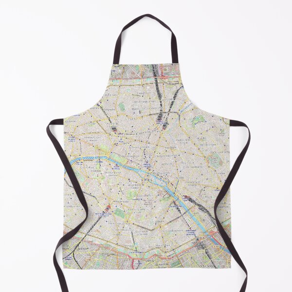 Item preview, Paris City Map – Vintage Style Urban Poster designed and sold by SteadyRolling.