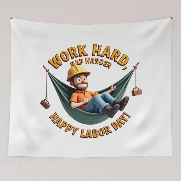 Item preview, Work Hard Nap Harder Funny Labor Day – Lazy Worker Gift Idea designed and sold by Katedesignz.