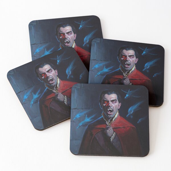 Item preview, Evil Vampire Dracula Haunted House Creepy Portrait all art Halloween designed and sold by Vintage Designs +.