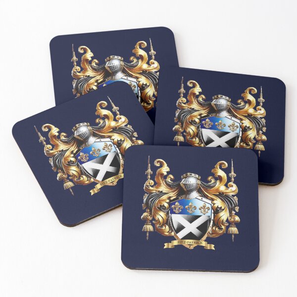 Item preview, FitzPatrick Family Crest – Irish Heraldic Coat of Arms designed and sold by Highlandkings.