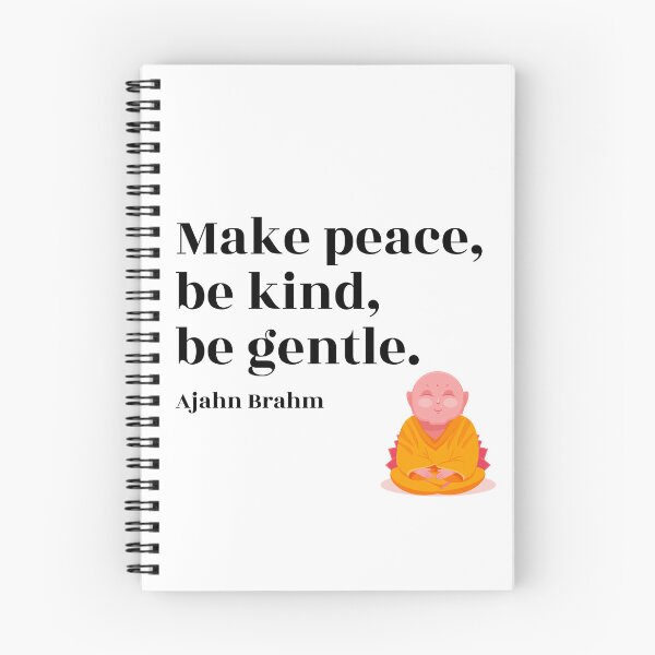Item preview, Ajahn Brahm: make peace designed and sold by KindfulQuotes.