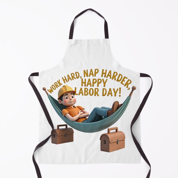 Item preview, Work Hard Nap Harder Funny Happy Labour Day – Lazy Worker Gift Idea designed and sold by Katedesignz.