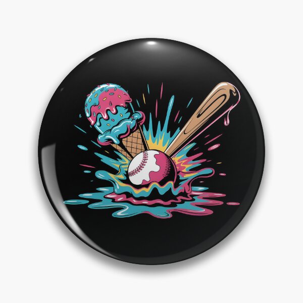 Item preview, Ice Cream Baseeball Drip T-Shirt designed and sold by Pavelus.