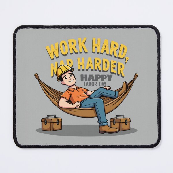 Item preview, Work Hard Nap Harder Funny Labor Day – Lazy Worker Gift Idea designed and sold by Katedesignz.