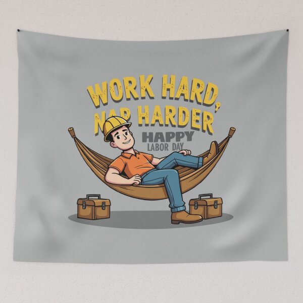 Item preview, Work Hard Nap Harder Funny Labor Day – Lazy Worker Gift Idea designed and sold by Katedesignz.