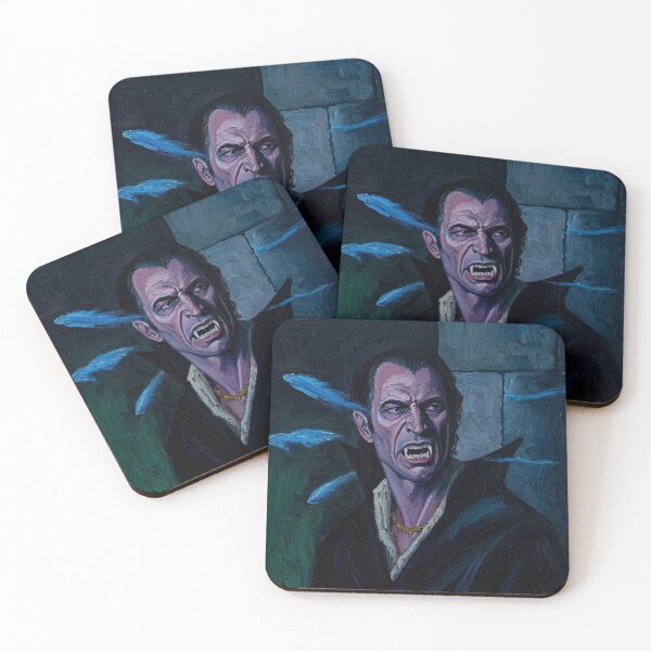 Item preview,  Evil Vampire Dracula Haunted House Creepy Portrait all art Halloween designed and sold by Vintage Designs +.