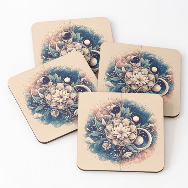 Item preview, "Celestial Bloom – Mystic Floral Moon Art" designed and sold by Istyak7.