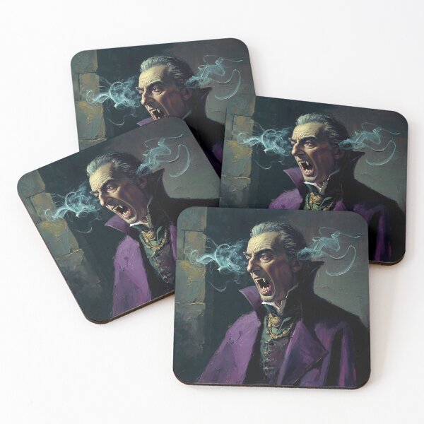 Item preview,  Evil Vampire Dracula Haunted House Creepy Portrait all art Halloween designed and sold by Vintage Designs +.