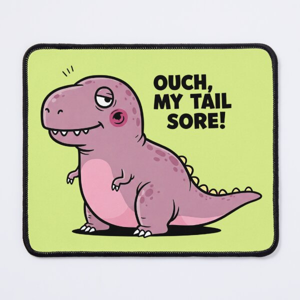 Item preview, Dino Sore A Hilarious Cartoon Dinosaur In Pain designed and sold by SurrealArtSzysz.