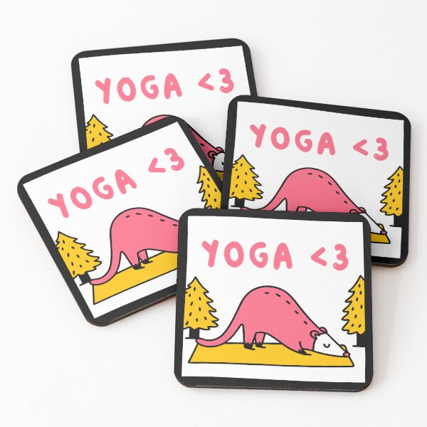 Item preview, Cute Opossum Doing Yoga  designed and sold by TheHellSong.