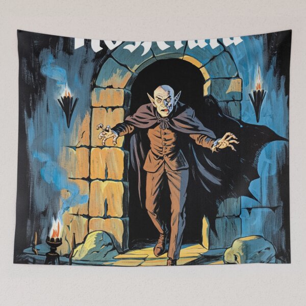 Item preview, Nosferatu the Vampire vintage style halloween illustration designed and sold by Vintage Designs +.