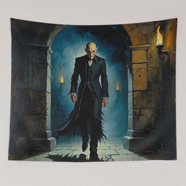 Item preview, Nosferatu the Vampire vintage style halloween illustration designed and sold by Vintage Designs +.