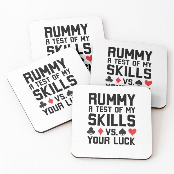 Item preview, Rummy a test of my skills vs your luck funny Rummy humor designed and sold by snowry.
