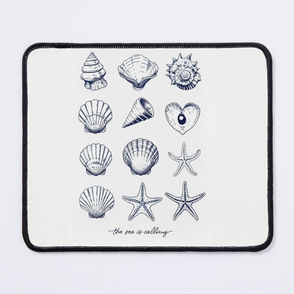 Item preview, The Sea Is Calling - Minimalist Seashell & Starfish Ocean Shirt designed and sold by cosmos4urlife.