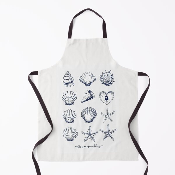 Item preview, The Sea Is Calling - Minimalist Seashell & Starfish Ocean Shirt designed and sold by cosmos4urlife.
