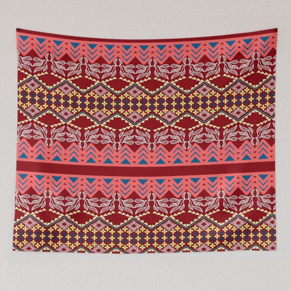 Aperçu de l'œuvre Motif géométrique vibrant d'inspiration tribale créée et vendue par ThawanTarnnoy.