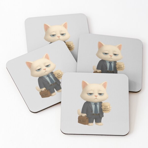 Item preview, Go Away Monday _Catoffice designed and sold by Studiokif.