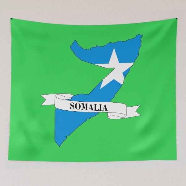 Item preview, Flag map of Somalia designed and sold by visual adventures.
