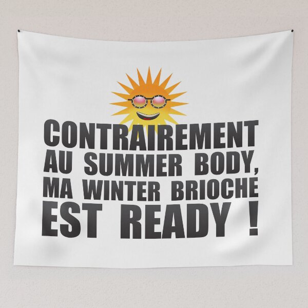 Item preview, summer body winter brioche ready humor sun joke quote slogans designed and sold by Achille3777.