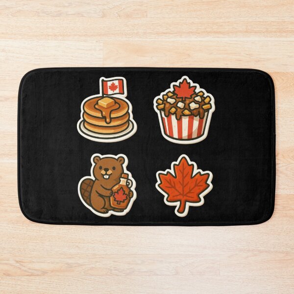 Item preview, Canadian Inspired Stickers: Pancakes, Beaver, Maple Leaf designed and sold by andrex66.