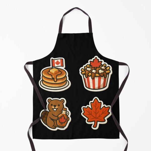 Item preview, Canadian Inspired Stickers: Pancakes, Beaver, Maple Leaf designed and sold by andrex66.